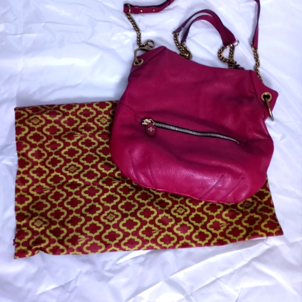 SALE! Dr Yany Hobo Leather Bag Pink W/Dust Bag